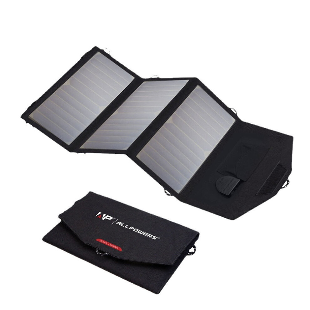 18V 21W Solar Charger Solar Panel Waterproof Foldable Solar Power Bank for 12v Car Battery Mobile Phone Outdoor Hiking