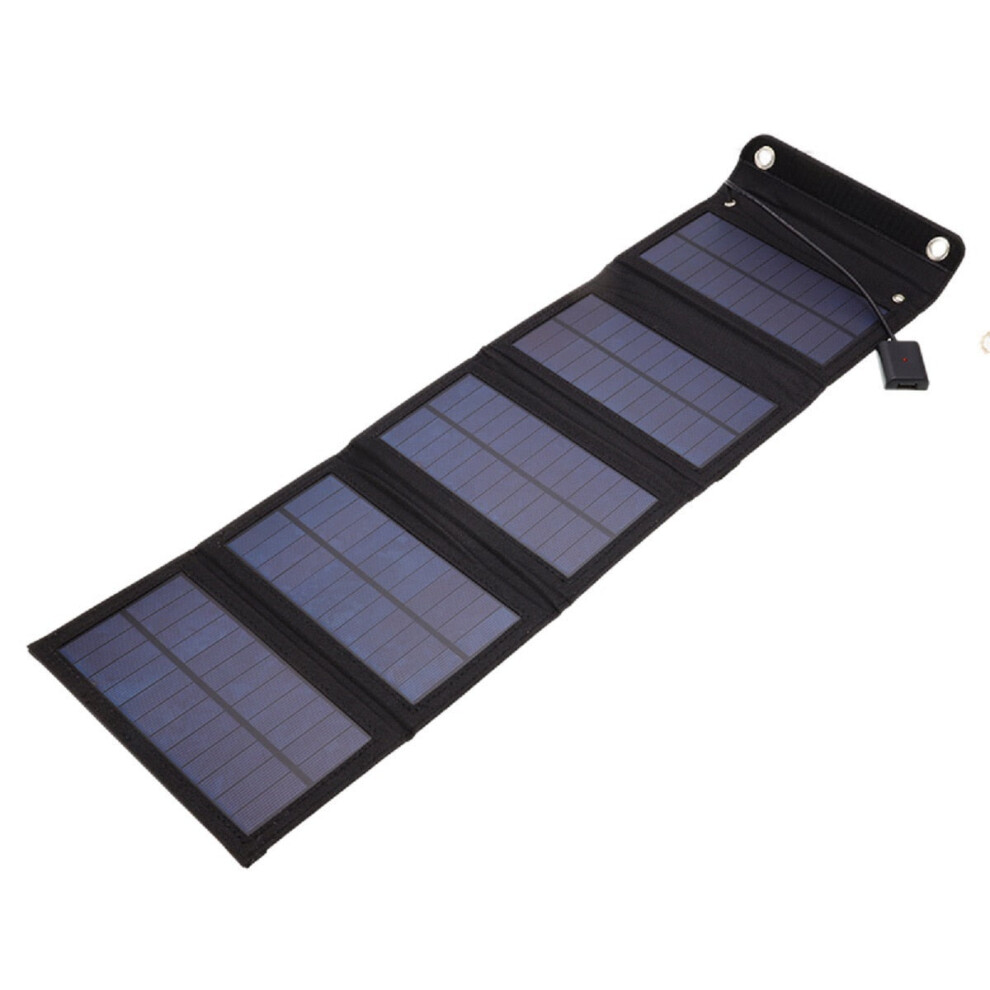 (5 Slides  25w) 25W Solar Panel Foldable Portable Waterproof 5v USB Energy Solar Cell Charger for iPhone iPad Macbook Huawei Camping Charging