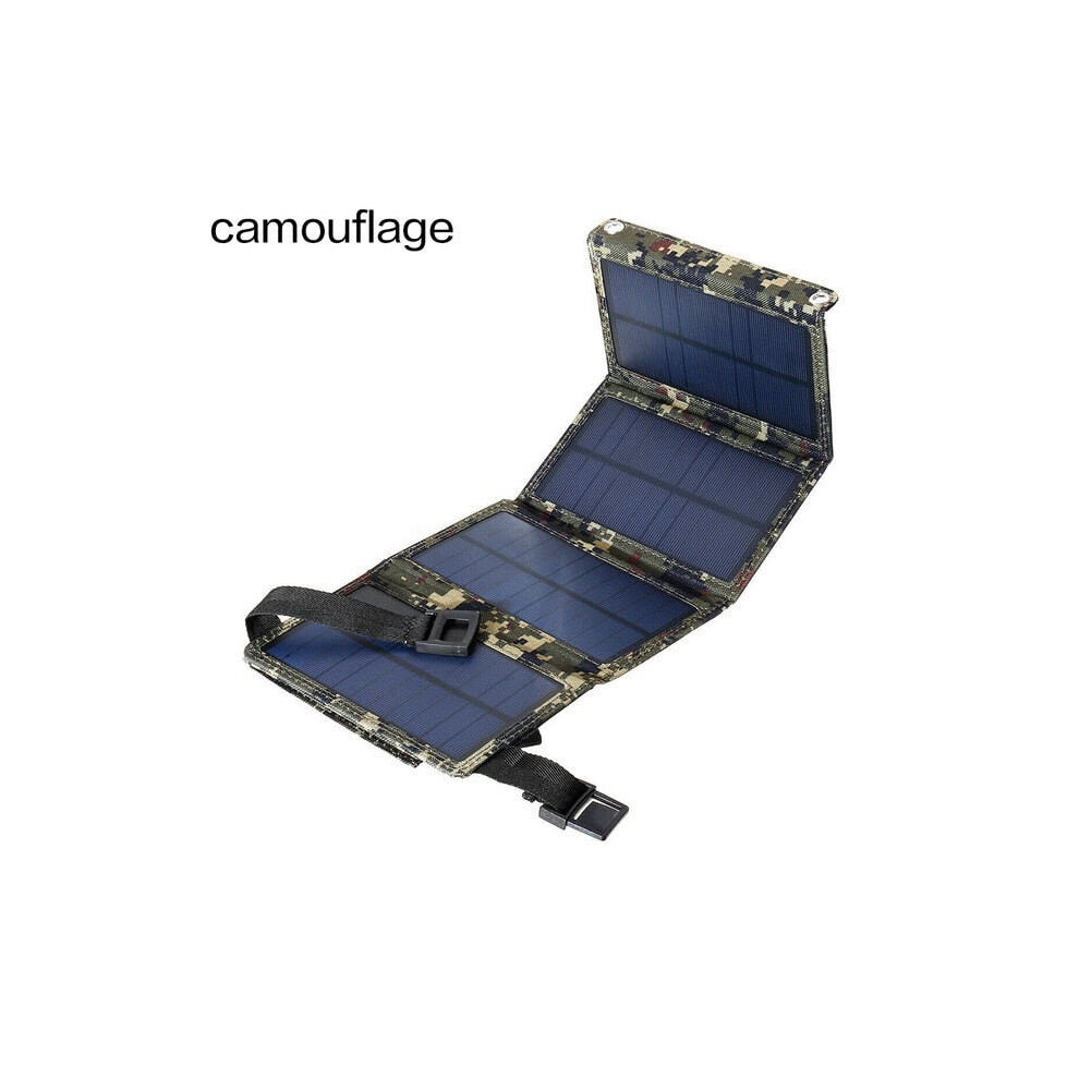 (Camouflage) 20W USB Solar Panel Charger Portable Cells Charge for iPhone iPad Samsung Huawei Xiaomi Sony OPPO Vivo Nokia Dropshipping