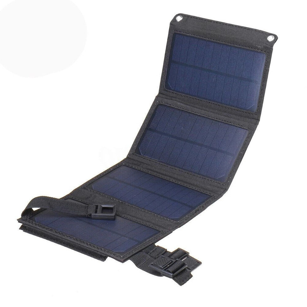 (4 Slides 20w) 25W Solar Panel Foldable Portable Waterproof 5v USB Energy Solar Cell Charger for iPhone iPad Macbook Huawei Camping Charging