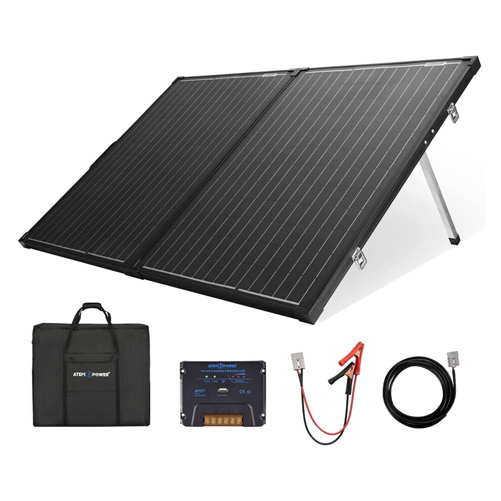 160W Portable Monocrystalline Without Glass Solar Panel Equipped With 20A Mppt Controller Suitable For Rv Camping 6112212501955