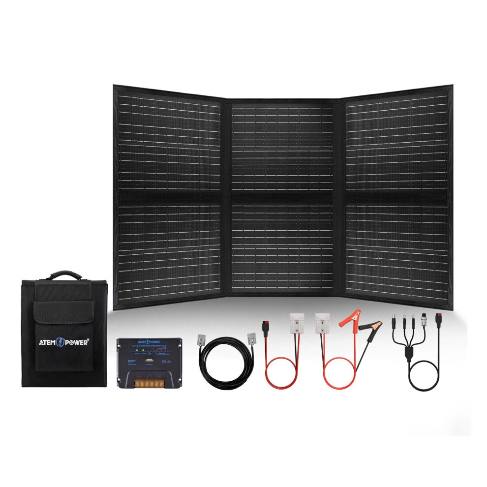 120W Portable Solar Panel Equipped With 20A Mppt Charger Controller Foldable Solar Charger Suitable For Outdoor Camper Rv Off Grid 6112212501917