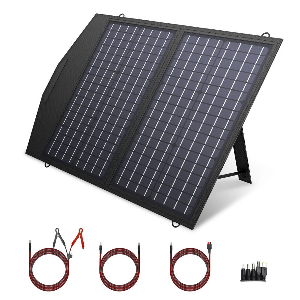 (60W) 18V Foldable Solar Panel, 60/100/120/200W Mobile Solar Charger For Power Supply, Laptop, Solar Generator, Fishing 5284966001041