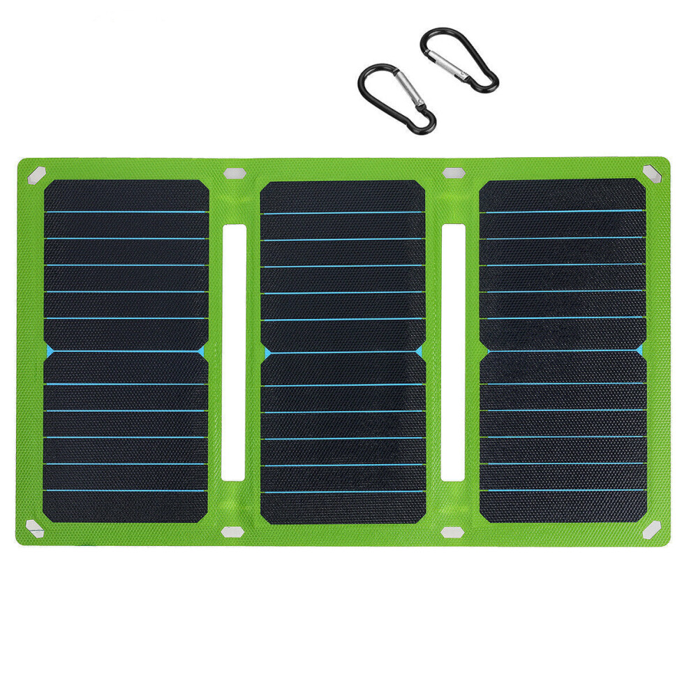 (38W) 38W/50W 5V/12V Foldable Solar Panel Charger ETFE Handbag Solar Power Bank Emergency Power Supply for Outdoor Camping Hiking Backpacking