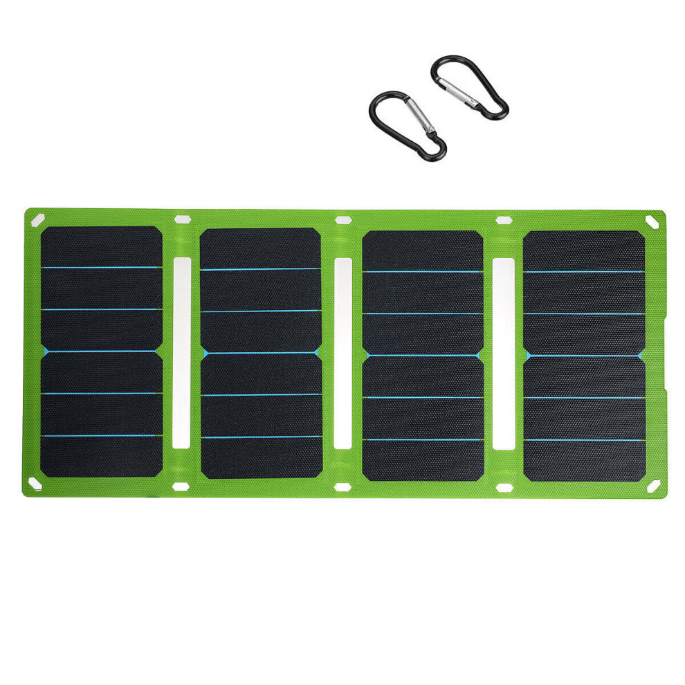 (50W) 38W/50W 5V/12V Foldable Solar Panel Charger ETFE Handbag Solar Power Bank Emergency Power Supply for Outdoor Camping Hiking Backpacking