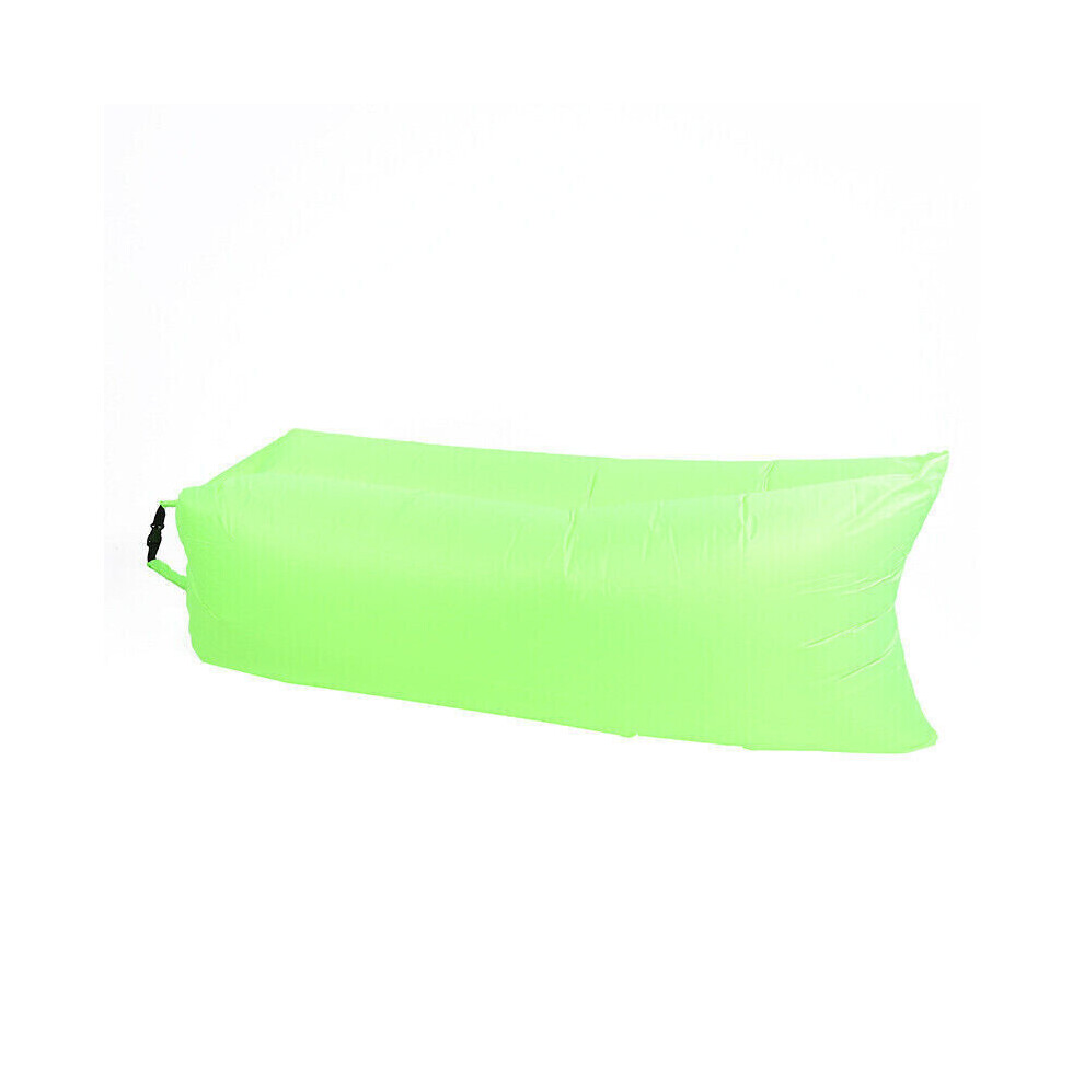 (Green) Lazy Outdoor Inflatable Sofa Air Bed Lounger Sofa Sack Hangout Camping Beach Bag