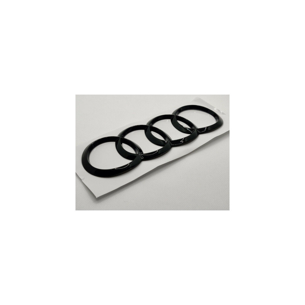 Paktoo Audi Sign Tailgate Rings Emblem Black