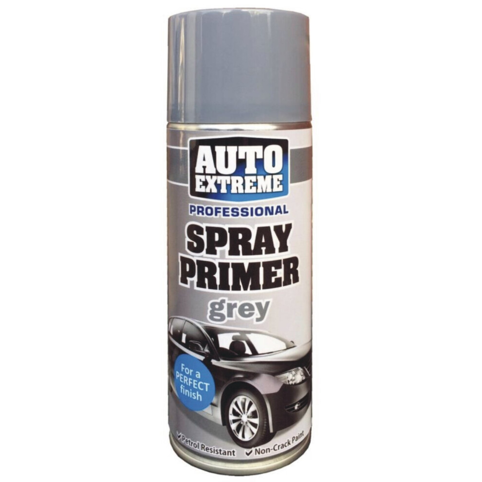 400ml GREY PRIMER Spray Paint Aerosol Auto Extreme Car Van Bike Bus