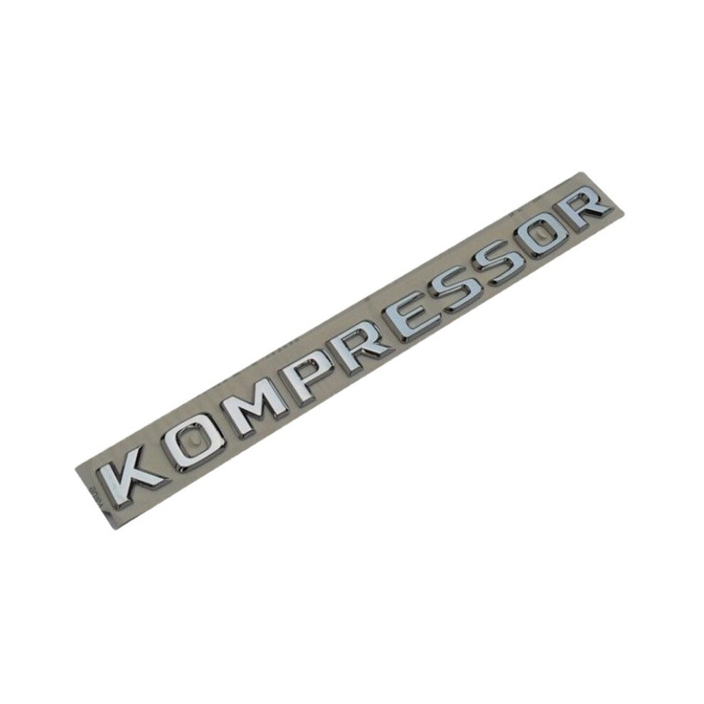 Kompressor Badge Emblem Decal Logo 3D Chrome Mercedes C200 C180 V12 V8