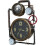 Wall Mounted Industrial Pipe Clock | Pressure Gauge Style 1