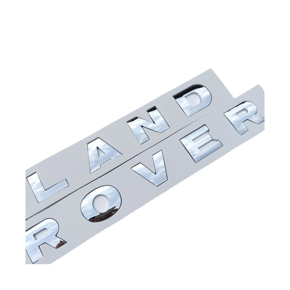 (Gloss Silver) Land Rover car logo sticker badge emblems