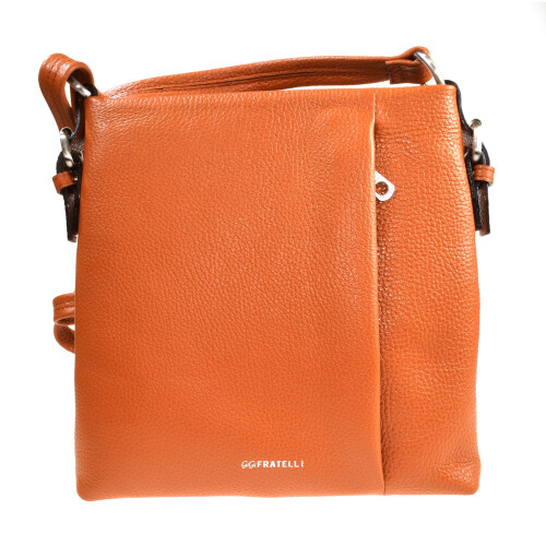 GiGi Fratelli Leather Cognac Shoulder Bag Small