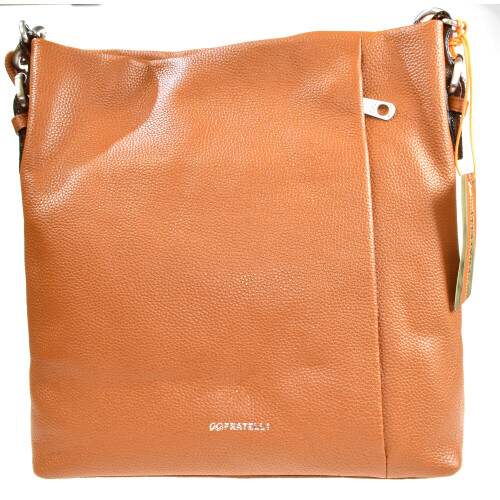 GiGi Fratelli Leather cognac Shoulder Bag Large