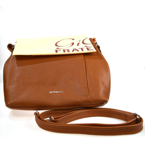 GiGi Fratelli Leather cognac Shoulder Bag Large 2