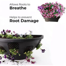 (pack of 1) DIVCHI 18" Wall Hanging Baskets for flower planters