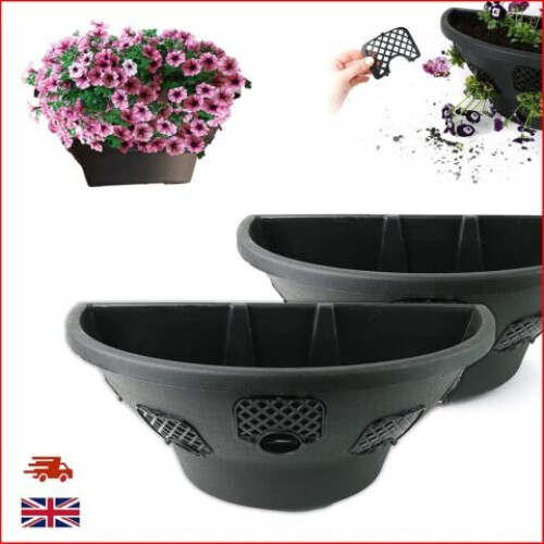 (pack of 2) DIVCHI 18" Wall Hanging Baskets for flower planters