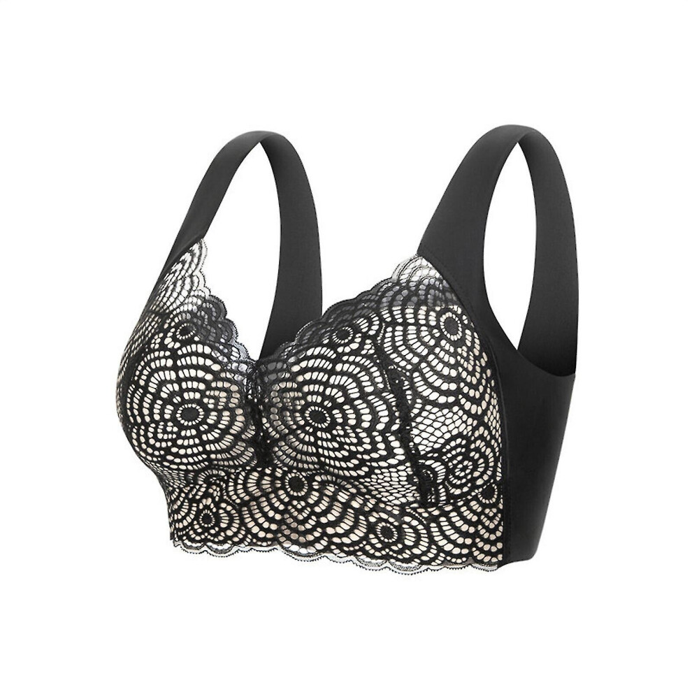 (Black, M) M-5xl Plus Size Lymphvity Detoxification And Shaping, Powerful Lifting Bra-sizes