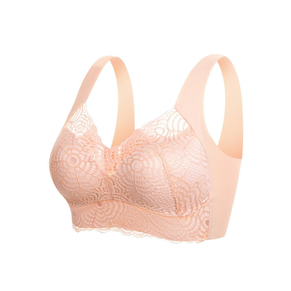 (Beige, M) M-5xl Plus Size Lymphvity Detoxification And Shaping, Powerful Lifting Bra-sizes