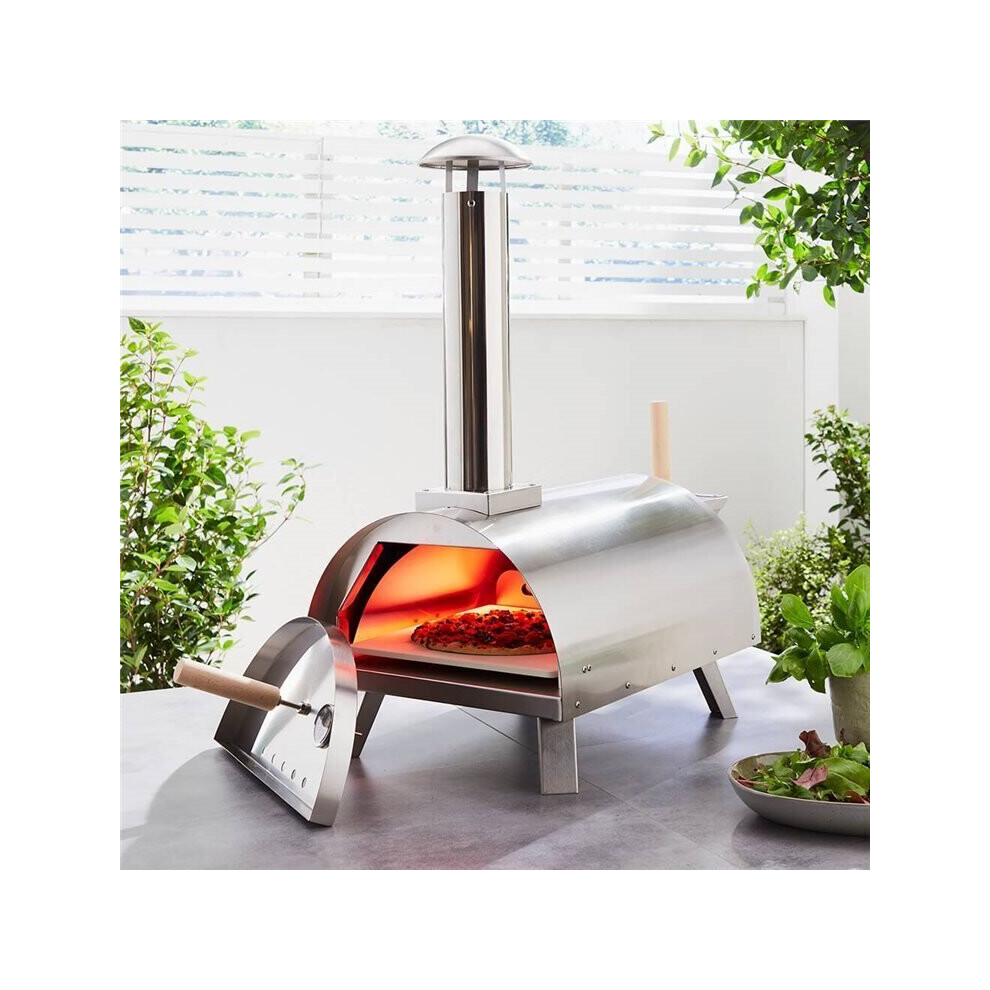 Portable Multi Fuel Pizza Oven - Stainless Steel