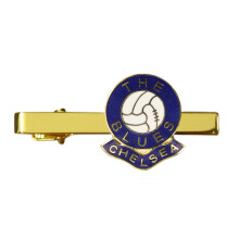 Chelsea FC Gold Tie Pin with Enamel Badge - Stylish, Practical Gift for Football Fans