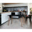 URBN Living (Black) 4 or 6 Seater Rectangle Scandi Style Kitchen Table 1