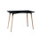 URBN Living (Black) 4 or 6 Seater Rectangle Scandi Style Kitchen Table 7