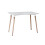URBN Living (White) 4 or 6 Seater Rectangle Scandi Style Kitchen Table 8