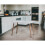 URBN Living (White) 4 or 6 Seater Rectangle Scandi Style Kitchen Table 1