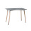 URBN Living (Grey) 4 or 6 Seater Rectangle Scandi Style Kitchen Table 2