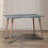 URBN Living (Grey) 4 or 6 Seater Rectangle Scandi Style Kitchen Table 6