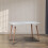 URBN Living (White) 4 or 6 Seater Rectangle Scandi Style Kitchen Table 5