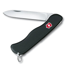 Sveitsiläinen veitsi - Victorinox - Sentinel - Lukittava terä - Musta väri - Ruostumaton teräs
