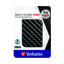 SSD Mini VERBATIM Store N Go - 1 To - USB 3.2 Gen 1 - Nero