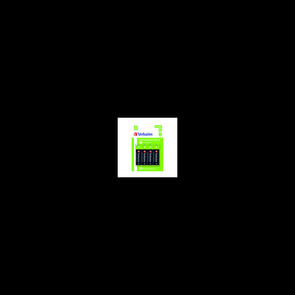 Verbatim AA Rchb Batteries Pk4