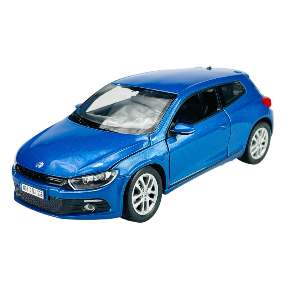 Welly VW Volkswagen Scirocco Blue 1:24 Die Cast Metal Model New in Box