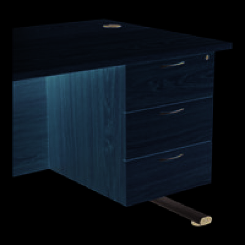 Jemini 3 Drw Fixed Ped Nova Oak