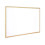 Q-Connect Whiteboard with Wooden Frame, 600x900mm - Scratch-Resistant Surface, Includes Black Marker 1