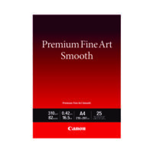 Canon Fine Art Smooth Papier A4 - Canon - FA-SM2 - Wit - 210 mm - 297 mm