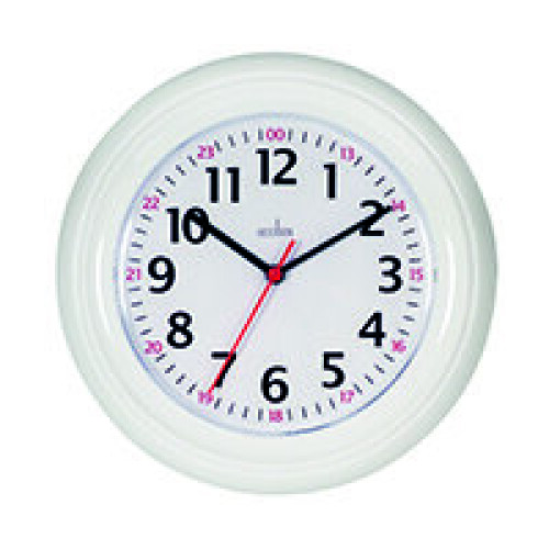 Acctim Acctim Wexham 24 Hour Wall Clock Wht