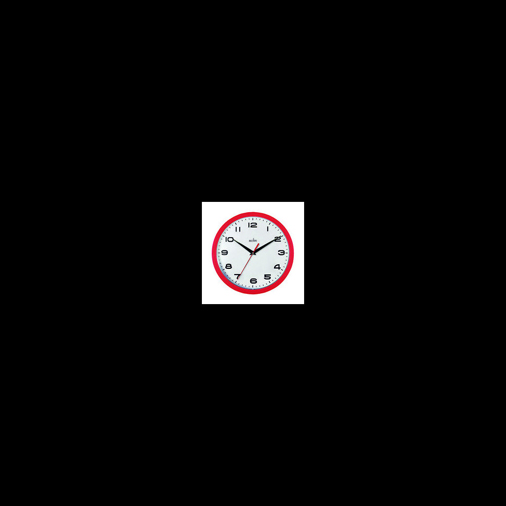 Acctim Aylesbury Wall Clock Red