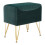 Living And Home Soft Channel Velvet Stool with Gold Legs 3