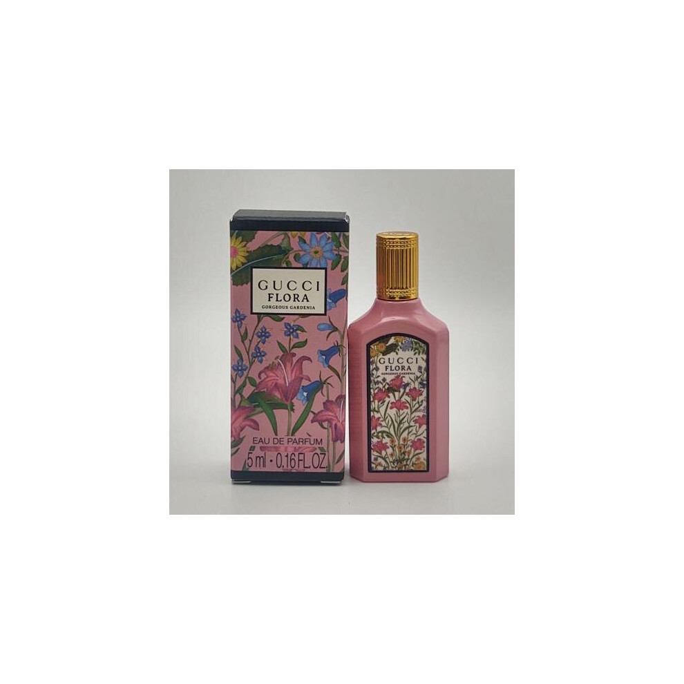 Gucci Flora Magnifique Gardenia Eau De Parfum ~ Mini Splash Top 0,16 Fl Oz