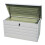 Living And Home 350L White Steel Lockable Waterproof Garden Storage Box 5
