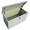 Living And Home 350L White Steel Lockable Waterproof Garden Storage Box 6