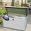 Living And Home 350L White Steel Lockable Waterproof Garden Storage Box 2