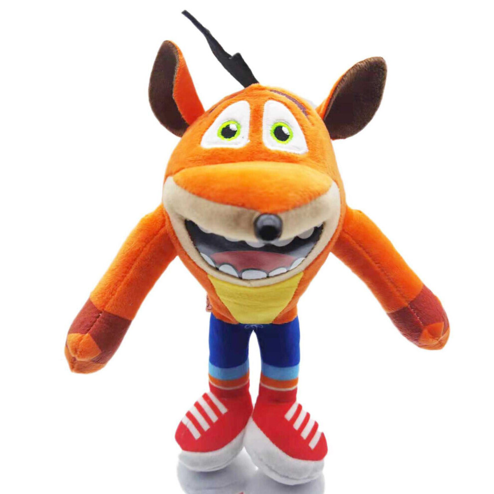 (Mouth wolf) 10'' Crash Bandicoot Kids Plush Toy Stuffed Dolls