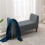 Living And Home Velvet Buttoned Storage Ottoman Bench, Grey 1