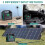 SWAREY 1000W Portable Solar Generator Power Station with 200W Solar Panel 6