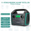 SWAREY 1000W Portable Solar Generator Power Station with 200W Solar Panel 3