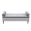 Living And Home Velvet Flip Top Storage Bench Footstool With Side Arms 3